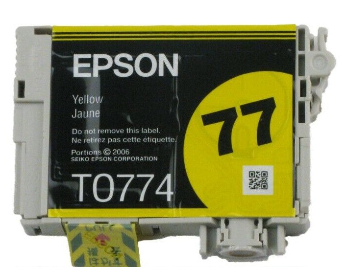 Original Epson 77 (T0774) Yellow Ink Cartridge-0